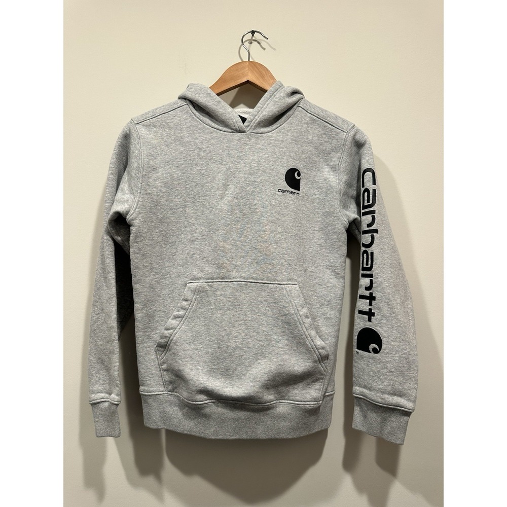 Carhartt Youth Medium 10/12 Gray Hoodie
